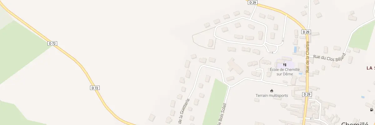 Plan du 9 Rue de la Guetterie à Chemillé-sur-Dême