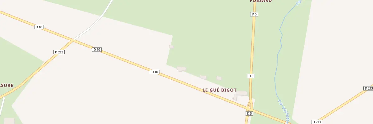 Plan du 5018 Gue Bigot à Corbon