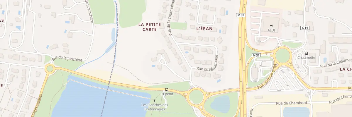 Plan du 8 Rue de la Tourmaline à Joué-lès-Tours