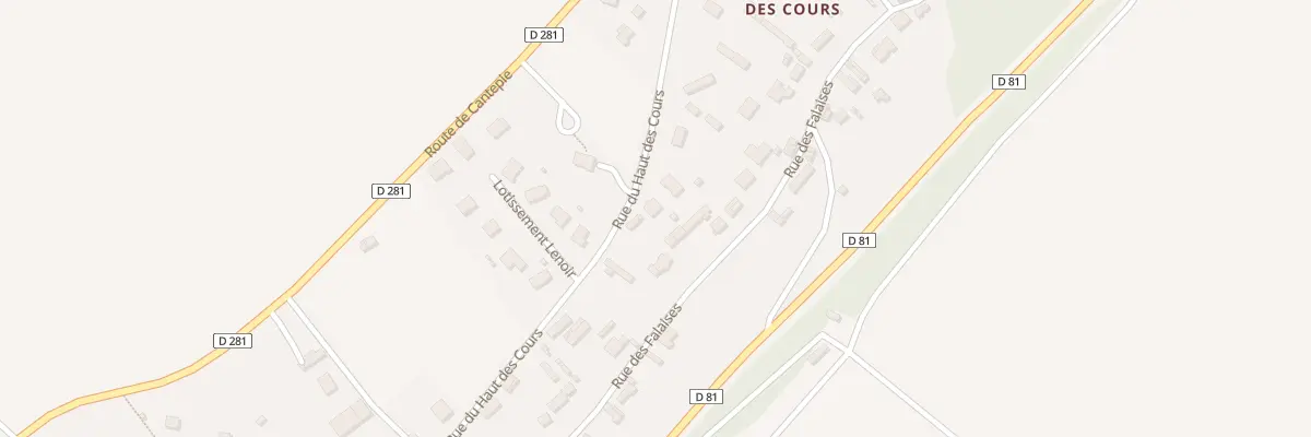 Plan du 22A Rue du Haut des Cours à Norville