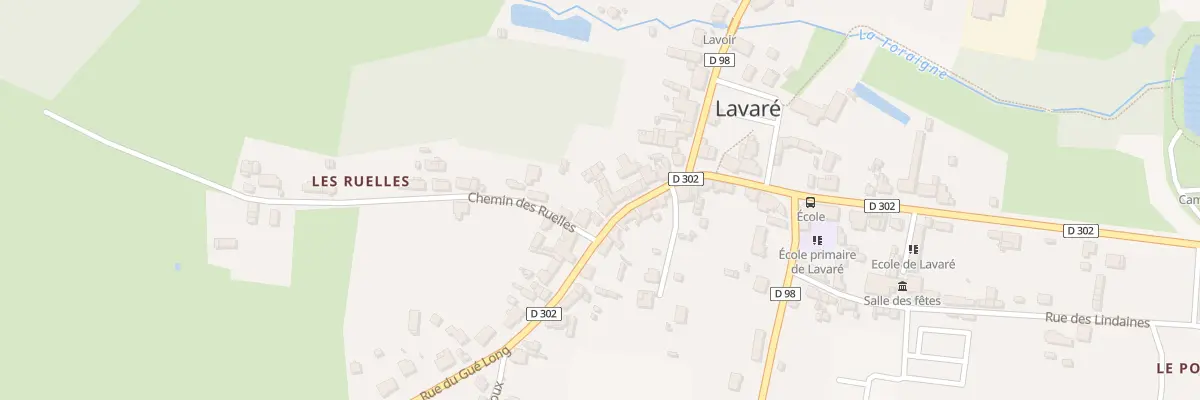 Plan du 24 Rue du Gue Long à Lavaré
