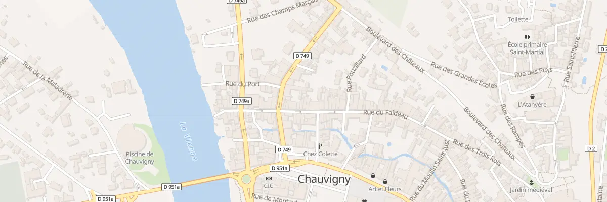 Plan du 9 Rue Faideau à Chauvigny