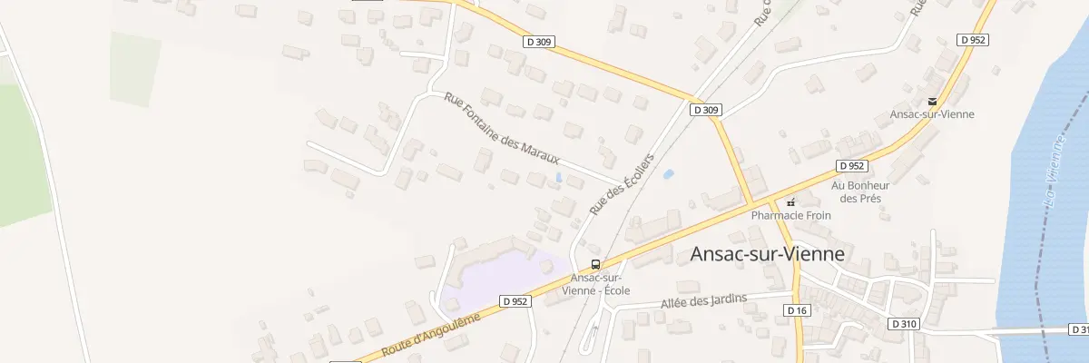 Plan du 1 Rue Fontaine des Maraux à Ansac-sur-Vienne