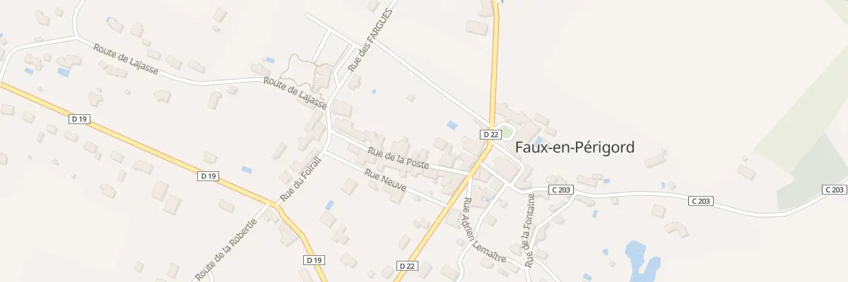 Plan du 5009 Rue de la POSTE à Faux-en-Périgord