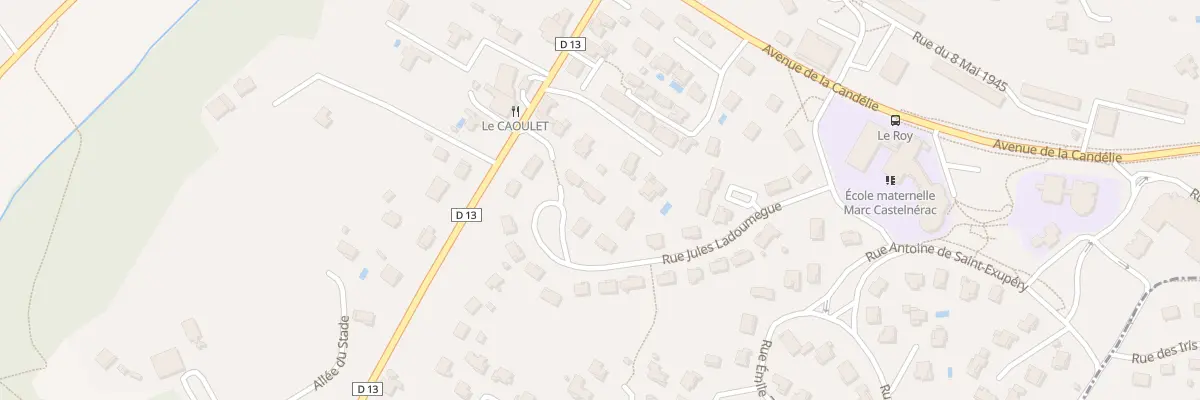Plan du 17 Rue Jules Ladoumegue à Foulayronnes