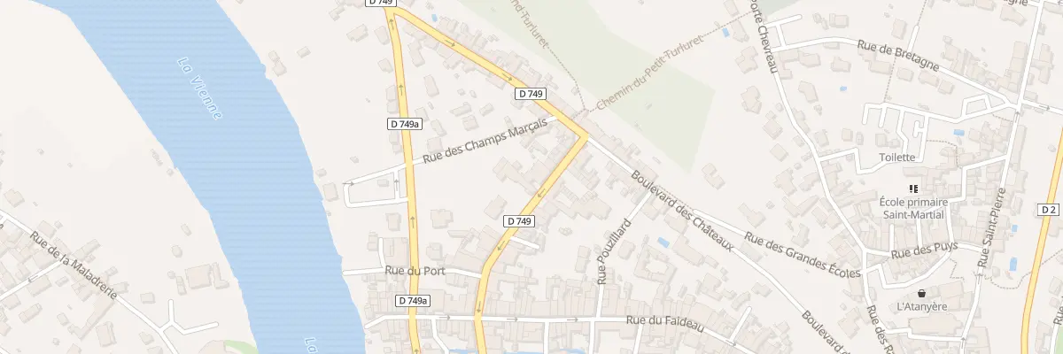 Plan du 21 Rue de Châtellerault à Chauvigny