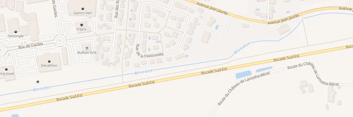 Plan du 42 Rue de la Pastourelle à Boé