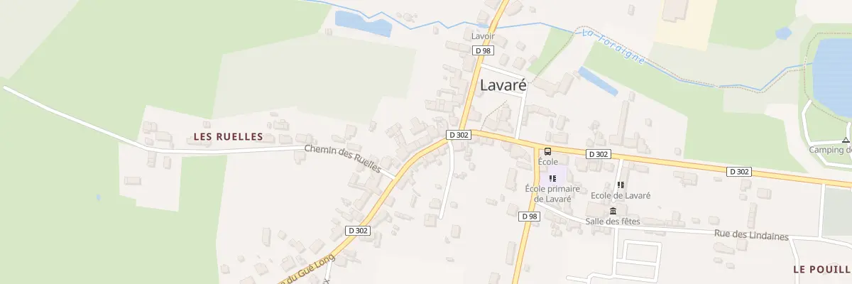 Plan du 20 Rue du Gue Long à Lavaré