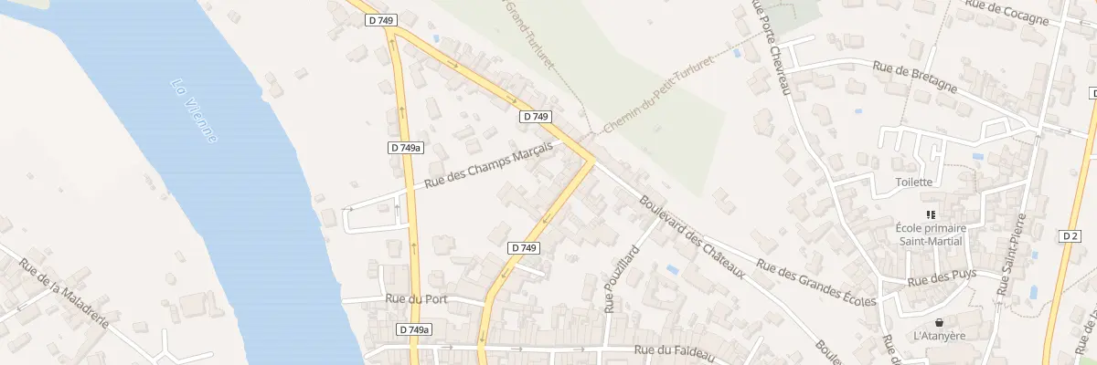 Plan du 25 Rue de Châtellerault à Chauvigny
