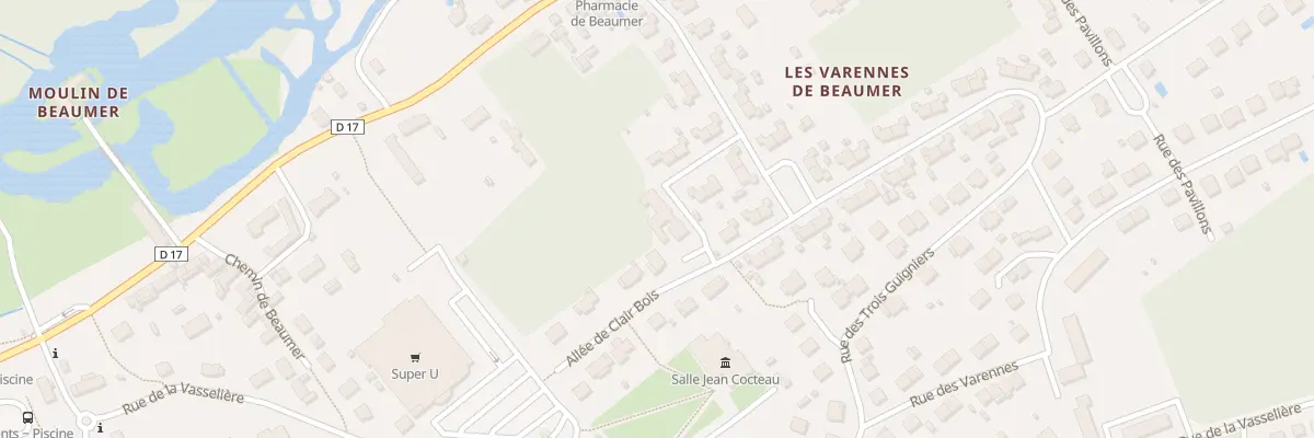 Plan du 2B All de Clair Bois à Monts