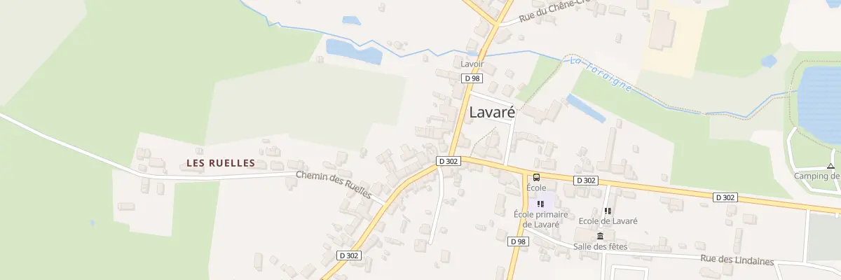 Plan du 12 Rue du Gue Long à Lavaré