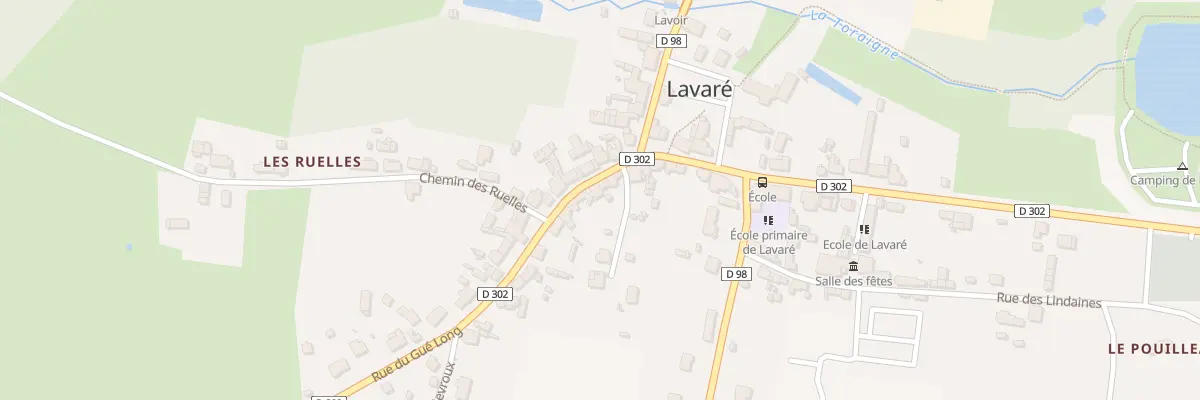 Plan du 17 Rue du Gue Long à Lavaré