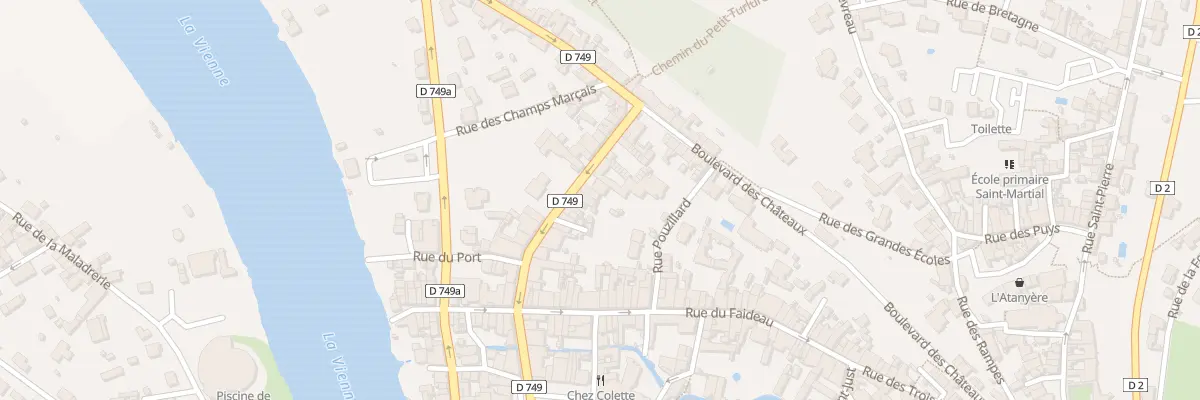 Plan du 30 Rue de Châtellerault à Chauvigny