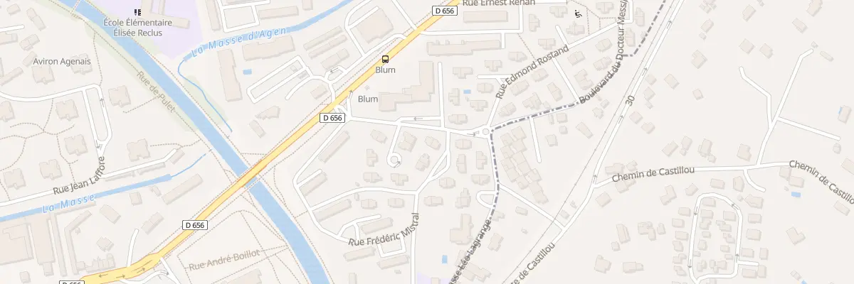 Plan du 10 Bd du Docteur Messines à Agen