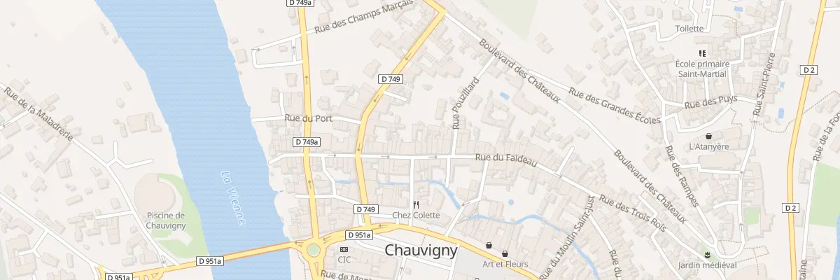 Plan du 19 Rue Faideau à Chauvigny