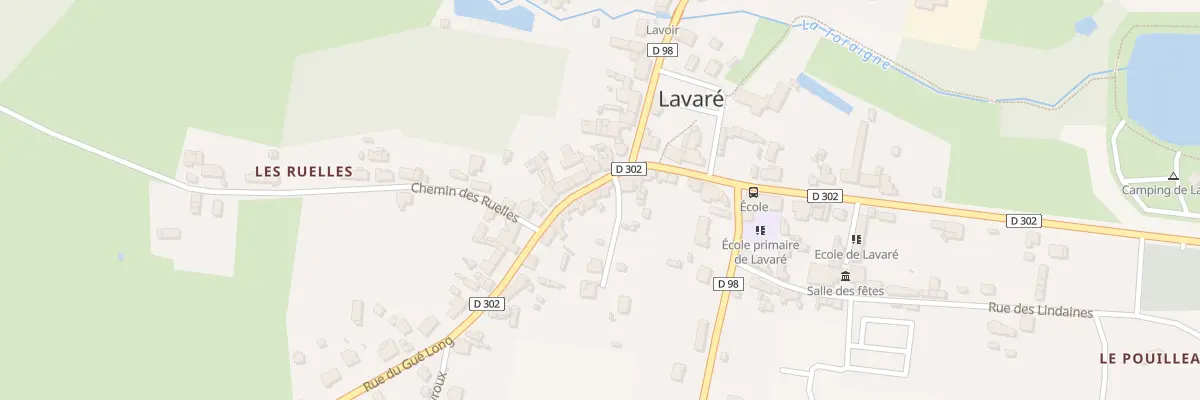 Plan du 15 Rue du Gue Long à Lavaré