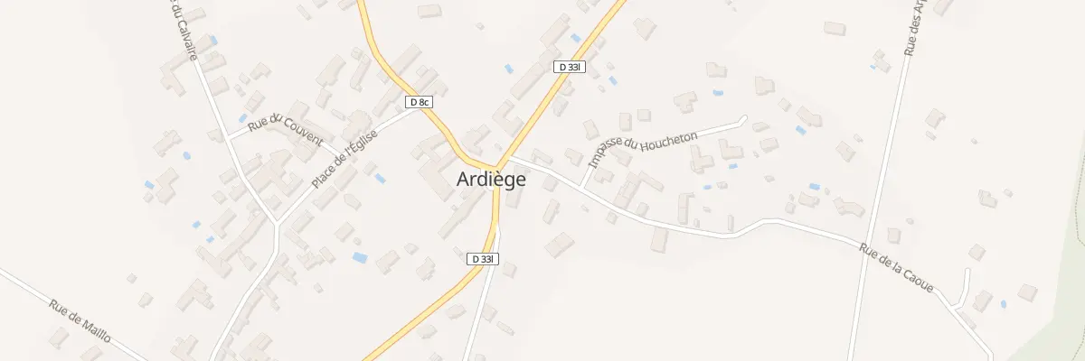 Plan du 2 Rue de la Caoue à Ardiège