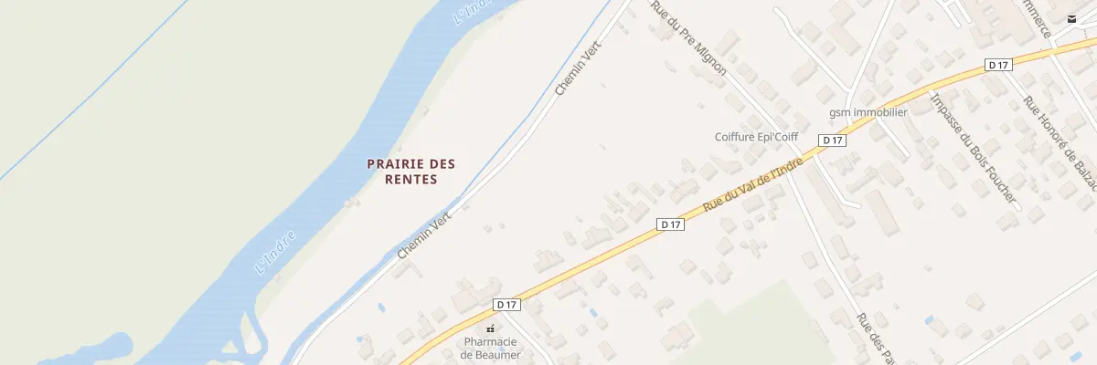 Plan du 21 Rue du Val de l’Indre à Monts