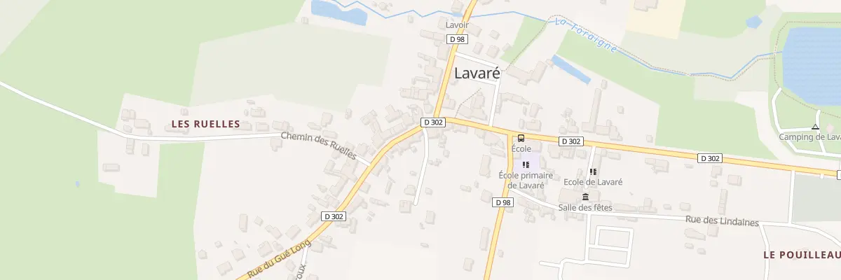Plan du 13 Rue du Gue Long à Lavaré