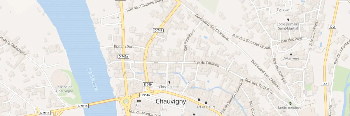 Plan du 23 Rue Faideau à Chauvigny