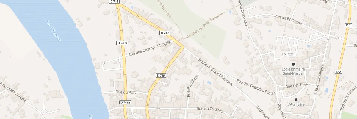 Plan du 40 Rue de Châtellerault à Chauvigny