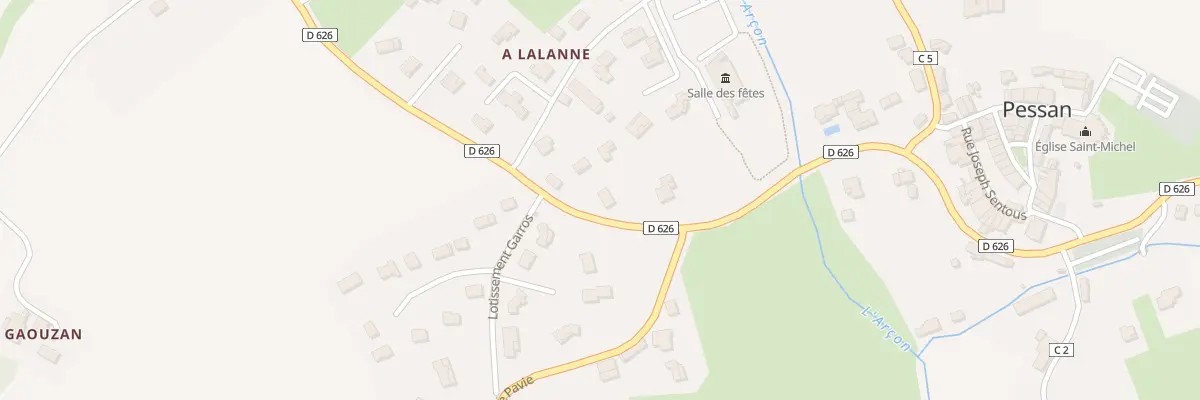 Plan du 434 Rte d’Auch à Pessan