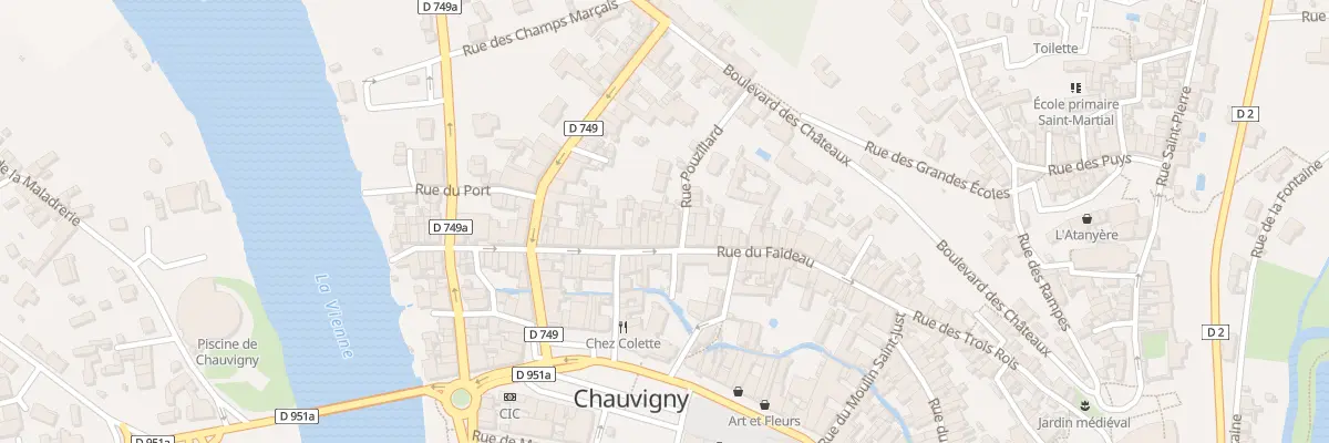 Plan du 27 Rue Faideau à Chauvigny