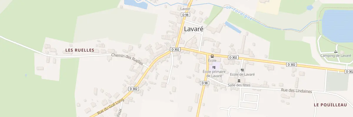 Plan du 11 Rue du Gue Long à Lavaré