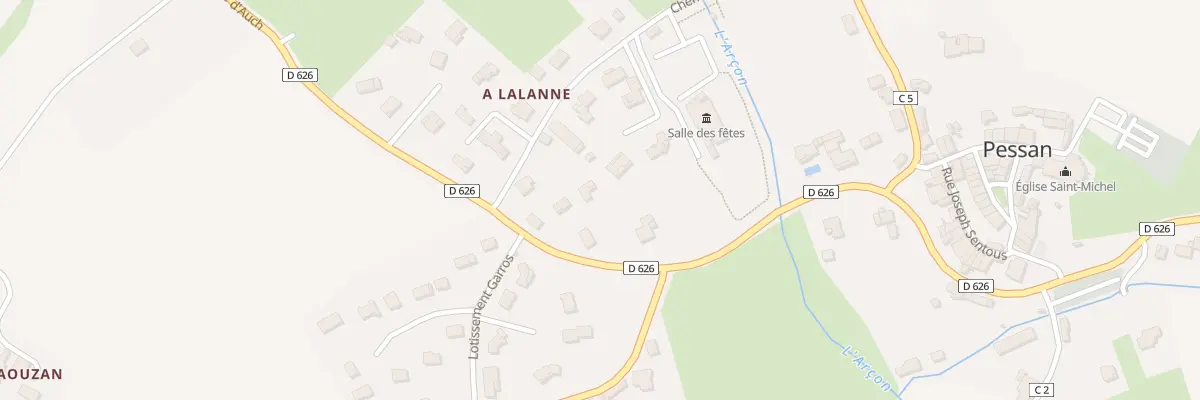 Plan du 430 Rte d’Auch à Pessan