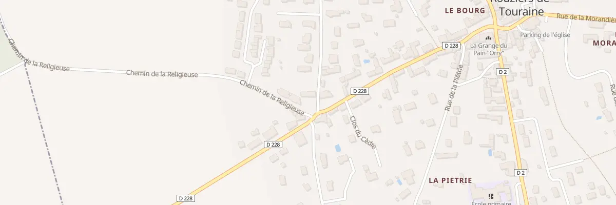 Plan du 2 Rue du Grand Chemin à Rouziers-de-Touraine