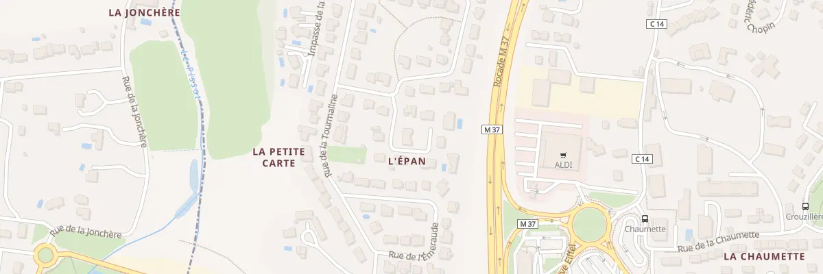 Plan du 3 All du Saphir à Joué-lès-Tours