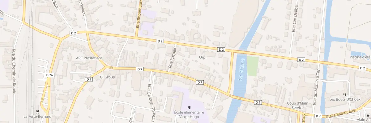 Plan du 6 Rue Raspail à La Ferté-Bernard