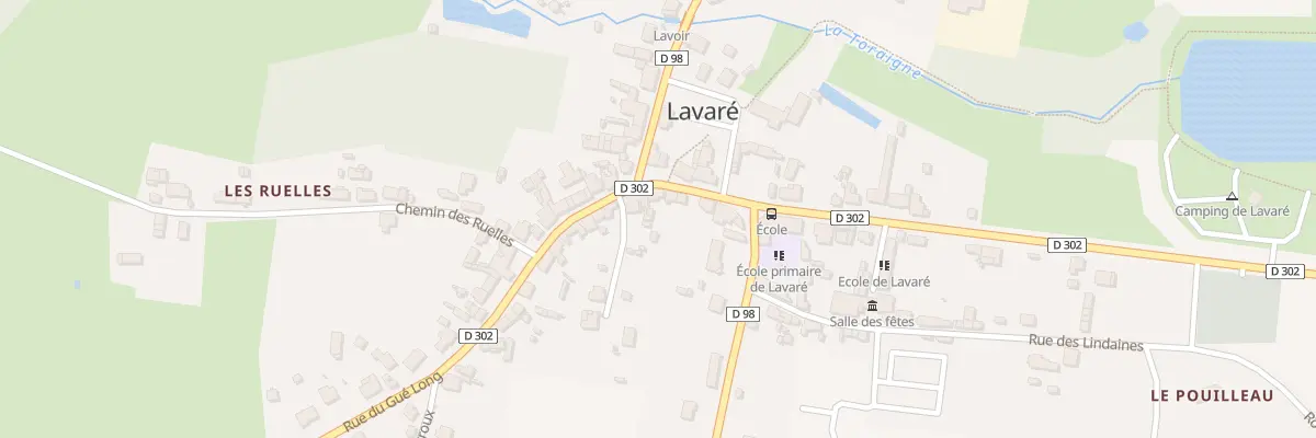 Plan du 9 Rue du Gue Long à Lavaré