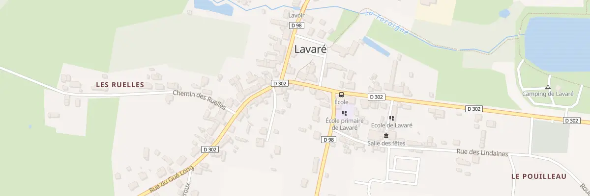 Plan du 7 Rue du Gue Long à Lavaré