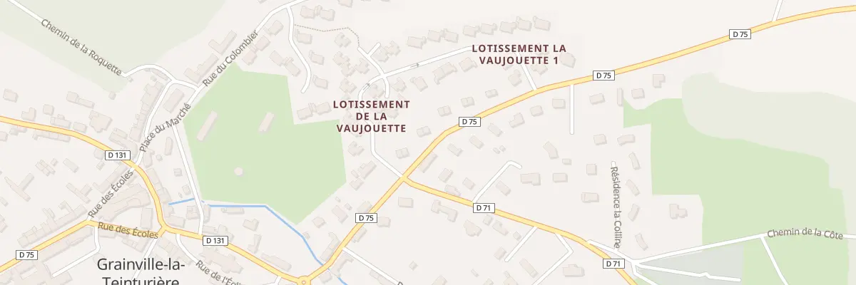 Plan du 5 Rte de Bosville à Grainville-la-Teinturière