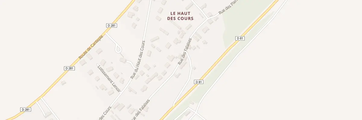 Plan du 33 Rue des Falaises à Norville