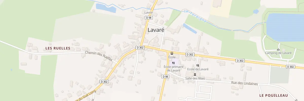 Plan du 5 Rue du Gue Long à Lavaré