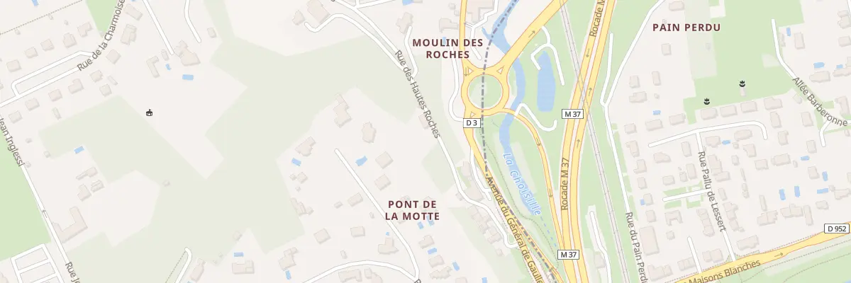 Plan du 9 Rue des Hautes Roches à Fondettes