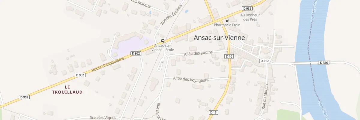 Plan du 5391 Le Bourg à Ansac-sur-Vienne