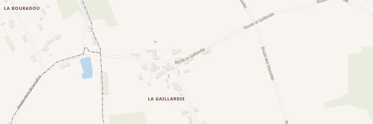 Plan du 1805 Rte la Gaillardie à Lanquais