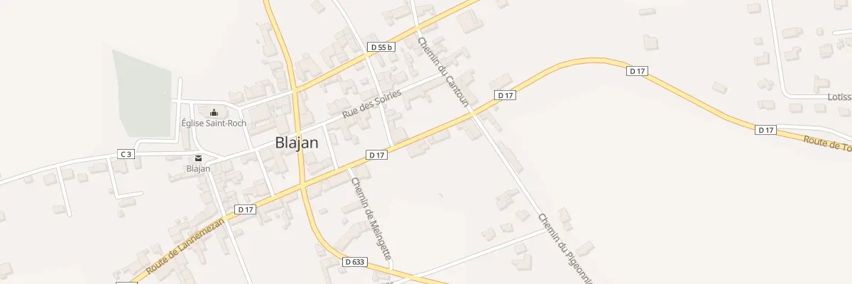 Plan du 14 Rte Toulouse à Blajan