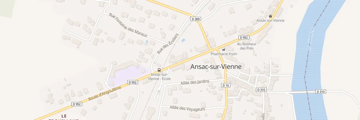 Plan du 16 Rte d’Angouleme à Ansac-sur-Vienne
