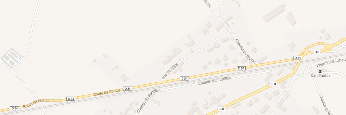Plan du 3 Che de Tujos à Martres-de-Rivière