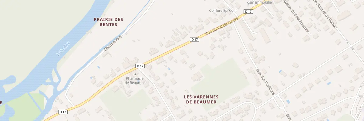 Plan du 102 Rue du Val de l’Indre à Monts
