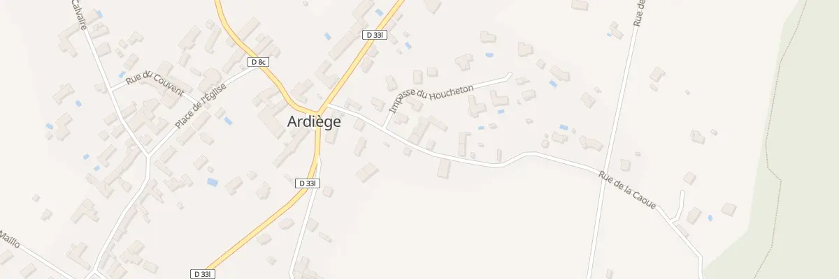 Plan du 3 Rue de la Caoue à Ardiège