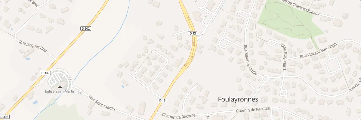 Plan du 77B Av du Caoulet à Foulayronnes