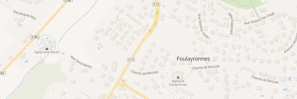 Plan du 7 All des Freres Lumiere à Foulayronnes