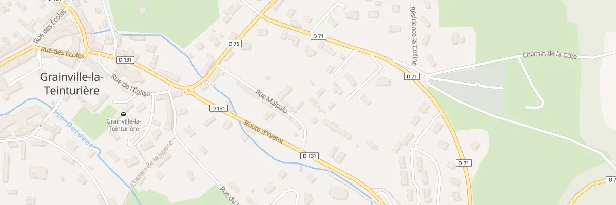 Plan du 9 Rue Malpalu à Grainville-la-Teinturière