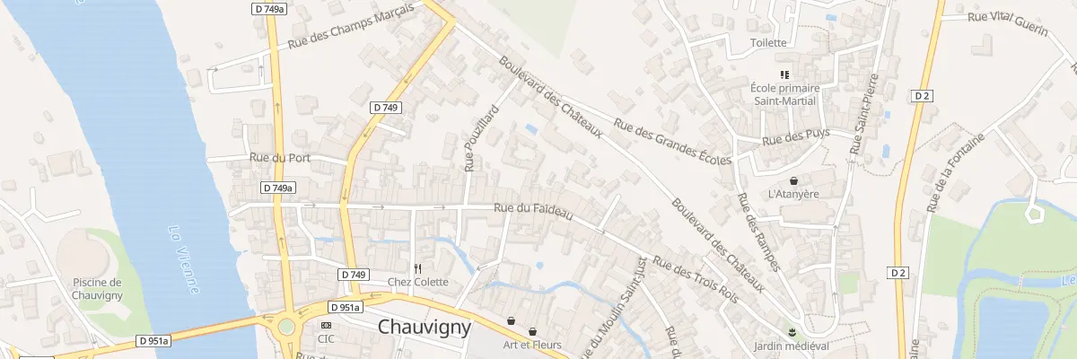 Plan du 45 Rue Faideau à Chauvigny