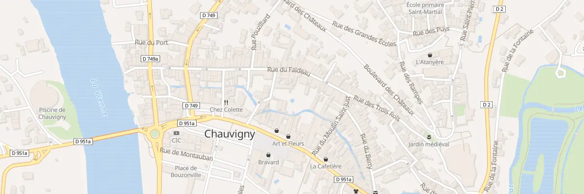 Plan du 32 Rue Faideau à Chauvigny